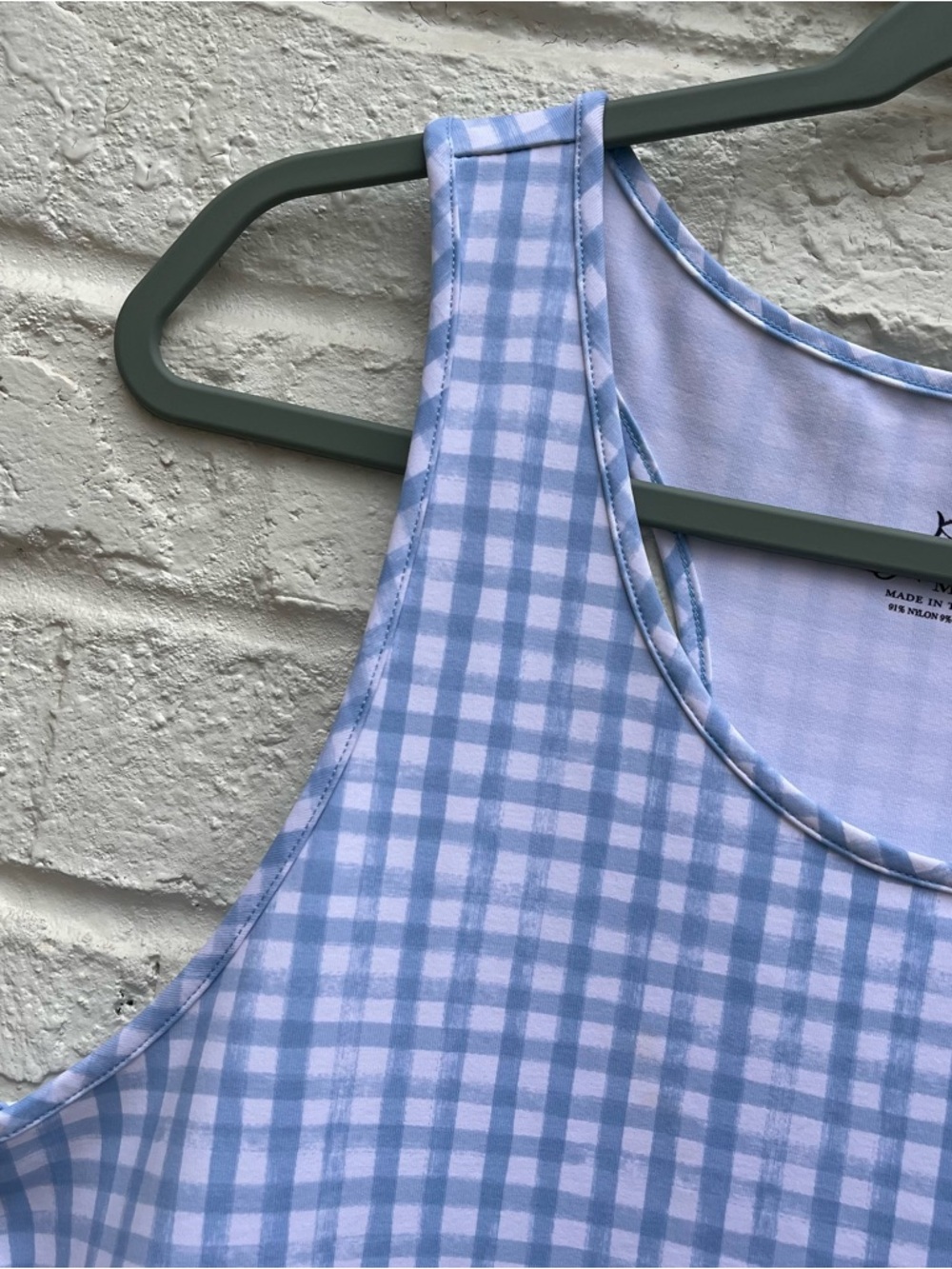 Southern Tide Kinsley Performance Dress Medium Ruched  Sides Gingham - Picture 2 of 8